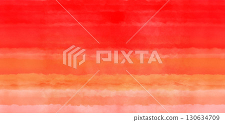 Watercolor red gradation sunset 130634709
