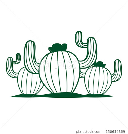 Green Plant Cactus Logo Design With Desert Plant Symbol Illustration Vector Icon Template Green Plant Cactus Logo Design With Desert Plant Symbol Illustration Vector Icon Template 130634869