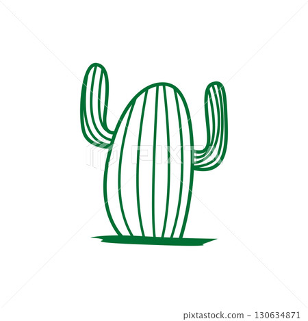 Green Plant Cactus Logo Design With Desert Plant Symbol Illustration Vector Icon Template Green Plant Cactus Logo Design With Desert Plant Symbol Illustration Vector Icon Template 130634871