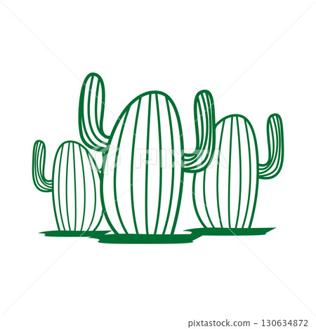 Green Plant Cactus Logo Design With Desert Plant Symbol Illustration Vector Icon Template Green Plant Cactus Logo Design With Desert Plant Symbol Illustration Vector Icon Template 130634872