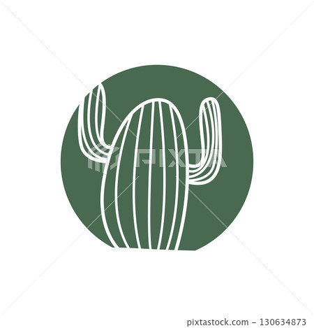 Green Plant Cactus Logo Design With Desert Plant Symbol Illustration Vector Icon Template Green Plant Cactus Logo Design With Desert Plant Symbol Illustration Vector Icon Template 130634873