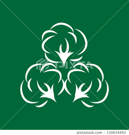 cotton logo design flower soft cotton organic plant textile material clothing illustration template cotton logo design flower soft cotton organic plant textile material clothing illustration template 130634892