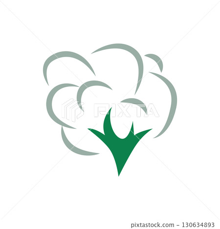 cotton logo design flower soft cotton organic plant textile material clothing illustration template cotton logo design flower soft cotton organic plant textile material clothing illustration template 130634893