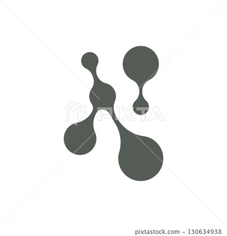 Neuron Logo Design Health Illustration DNA Molecule Nerve Cell Abstract Simple Illustration 130634938