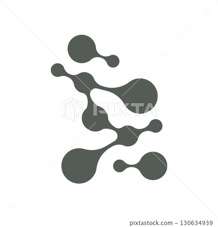 Neuron Logo Design Health Illustration DNA Molecule Nerve Cell Abstract Simple Illustration 130634939