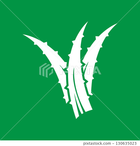 aloe vera logo cosmetic design simple green plant health symbol vector illustration aloe vera logo cosmetic design simple green plant health symbol vector illustration 130635023