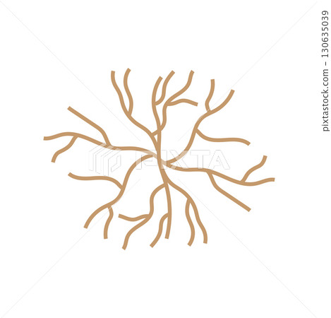 Neuron Logo Design Health Illustration DNA Molecule Nerve Cell Abstract Simple Illustration 130635039