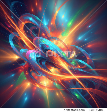 七彩光渦旋 130635089