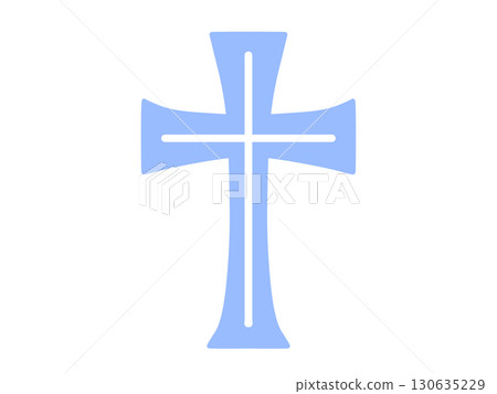 Cross icon simple blue Cross icon simple blue 130635229