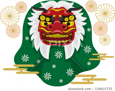 舞獅與背景 130635755