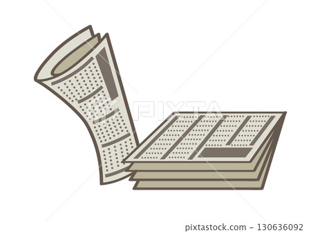 報紙的插圖 130636092