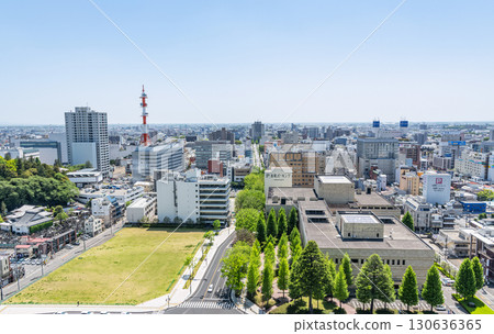 Utsunomiya City, Tochigi Prefecture Townscape of Utsunomiya City seen from the Tochigi Prefectural Office (south direction) 130636365