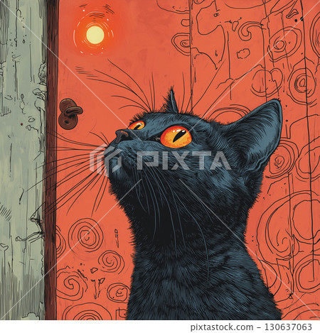 Black cat  130637063