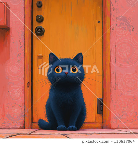 Black cat  130637064
