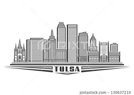 Vector illustration of Tulsa 130637210