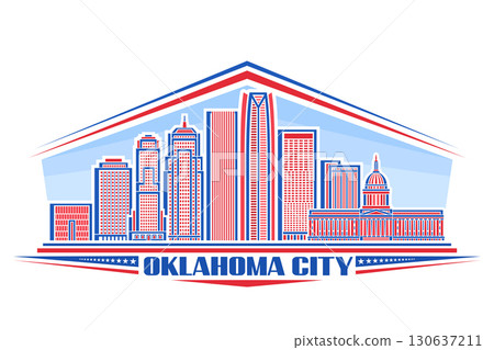 Vector illustration of Oklahoma City Vector illustration of Oklahoma City 130637211