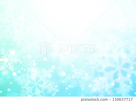 水彩雪花 130637717
