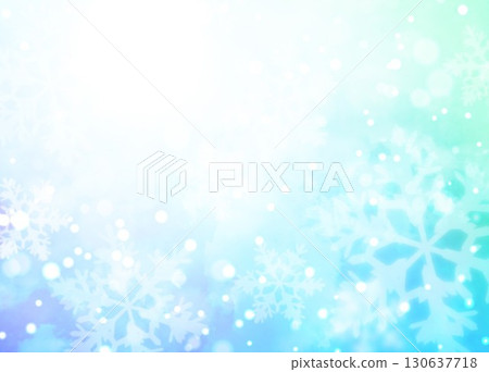 Watercolor snowflakes 130637718