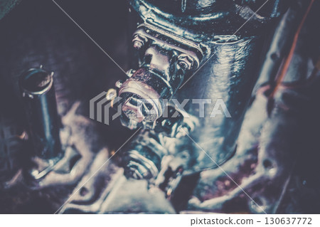 舊蒸汽機設備的圖像 舊蒸汽機設備的圖像 130637772