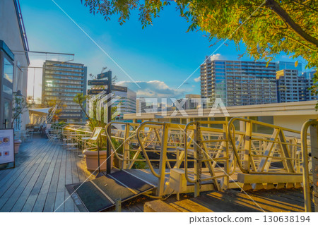 Terrace seats at Tennozu Isle 130638194