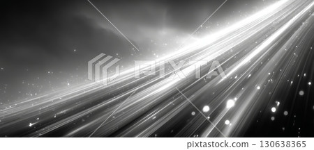Abstract Rain-Like White Lines on a Clean Background in Black and Gray 130638365