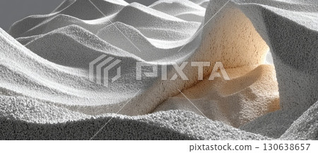 Abstract Smooth Textures of Light and Shadow in Sand Dune Formation Abstract Smooth Textures of Light and Shadow in Sand Dune Formation 130638657