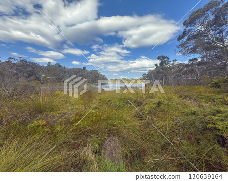 Wentworth Falls Lake in the Blue Mountains in Australia Wentworth Falls Lake in the Blue Mountains in Australia 130639164