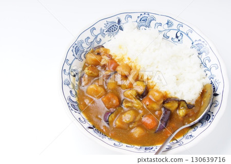 Eggplant curry rice 130639716