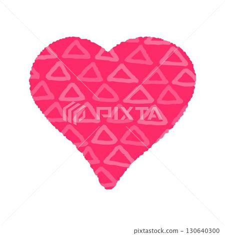 Hand-drawn heart icon illustration Hand-drawn heart icon illustration 130640300