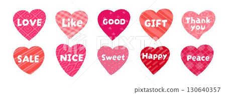Hand-drawn heart icon illustration Hand-drawn heart icon illustration 130640357