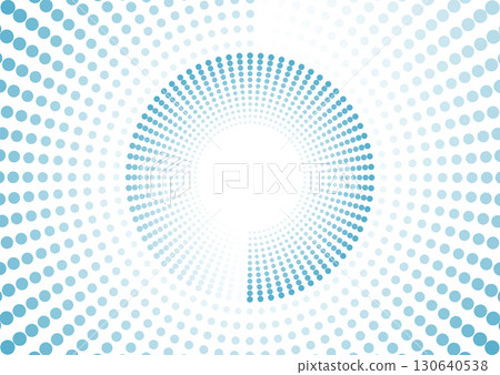 Bright blue minimal dotted circles abstract concept background 130640538