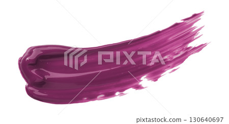 Purple watercolor brush isolated on transparent background 130640697