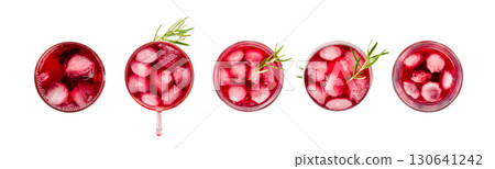 Hibiscus Tea, Dry Rose Drink, Cold Fruit Red Tea in Transparent Mug, Roselle Hibiscus Tea Hibiscus Tea, Dry Rose Drink, Cold Fruit Red Tea in Transparent Mug, Roselle Hibiscus Tea 130641242