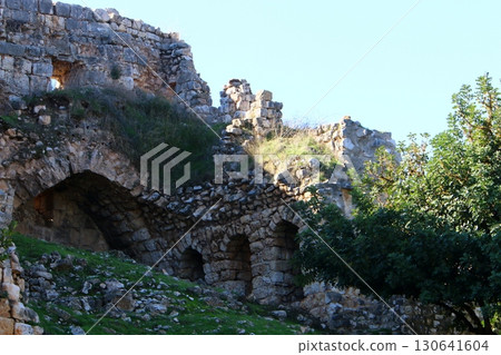 Ruins of the Crusader-era fortress of Yehiam in Israel. Ruins of the Crusader-era fortress of Yehiam in Israel. 130641604