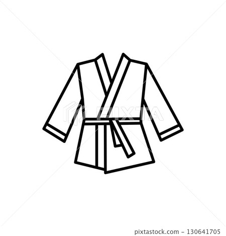 Uniform martial art icon Flat style logo vector. perfect for UI designs 130641705
