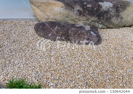 Shoe removal stone and surrounding gravel Shoe removal stone and surrounding gravel 130642044