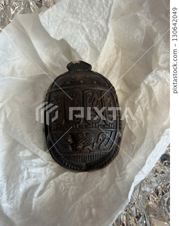 埃及紀念品，聖甲蟲（蜣蜋）護身符。 130642049