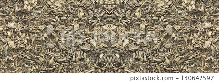 Dry Green Tea Leaves Background Dry Green Tea Leaves Background 130642597