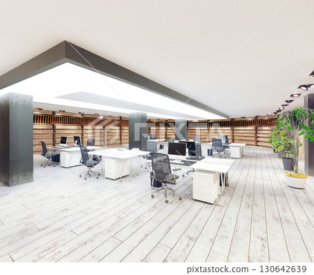 Modern Office Reception Area 130642639