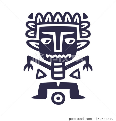 Maya Civilization Symbols and Primitive Traditional Sign Vector Illustration Maya Civilization Symbols and Primitive Traditional Sign Vector Illustration 130642849
