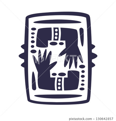 Maya Civilization Symbols and Primitive Traditional Sign Vector Illustration Maya Civilization Symbols and Primitive Traditional Sign Vector Illustration 130642857