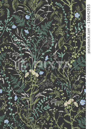 Elegant botanical seamless pattern 130642955