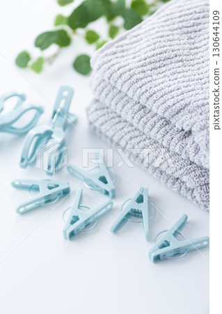 Towels and washing clothes 130644109