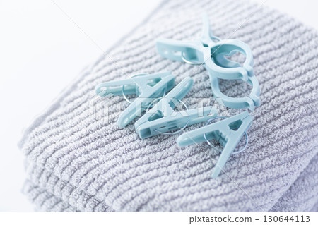 Towels and washing clothes 130644113