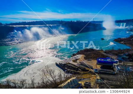 尼加拉瀑布和冬季風光 130644924