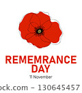 Remembrance day card. 130645457