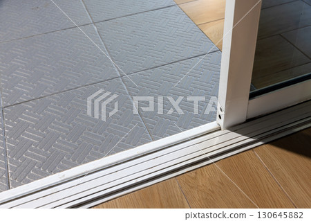 Dust on sliding door sills and bottom tracks , these areas need cleaning. Dust on sliding door sills and bottom tracks , these areas need cleaning. 130645882