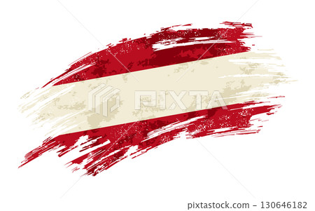Austrian flag grunge brushstroke texture background. Vector illustration. Austrian flag grunge brushstroke texture background. Vector illustration. 130646182
