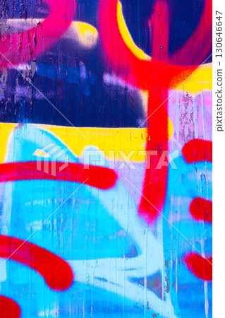 Vibrant Graffiti Art in Neon Blue, Red, Yellow for Urban 90s Aesthetic Vibrant Graffiti Art in Neon Blue, Red, Yellow for Urban 90s Aesthetic 130646647