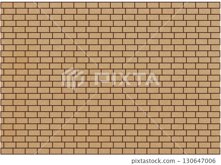 Yellow brick background stacked in a staggered fashion 130647006